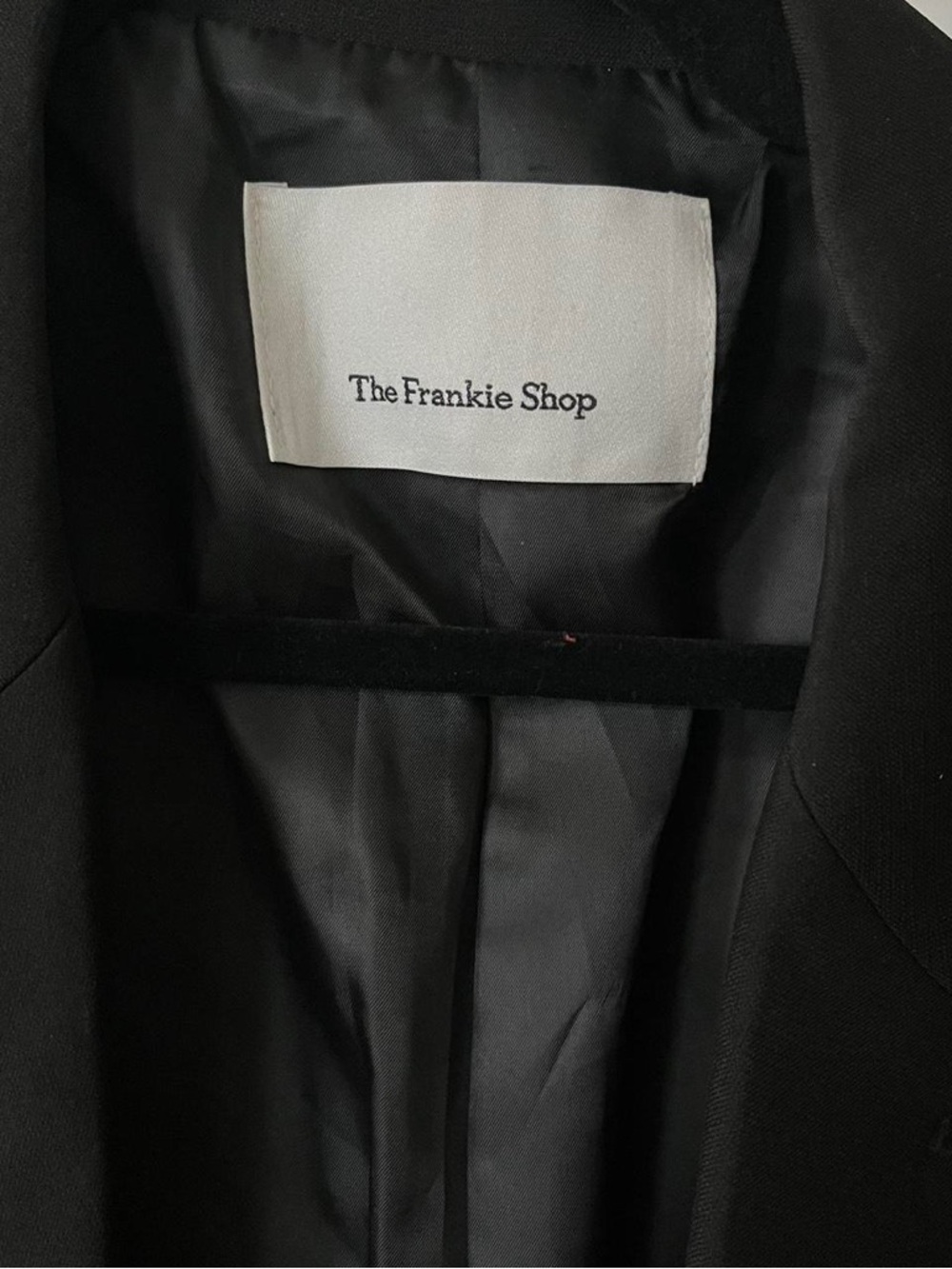 The Frankie Shop Oversized Bea Black Blazer Jacket Medium Minimal - Picture 4 of 5